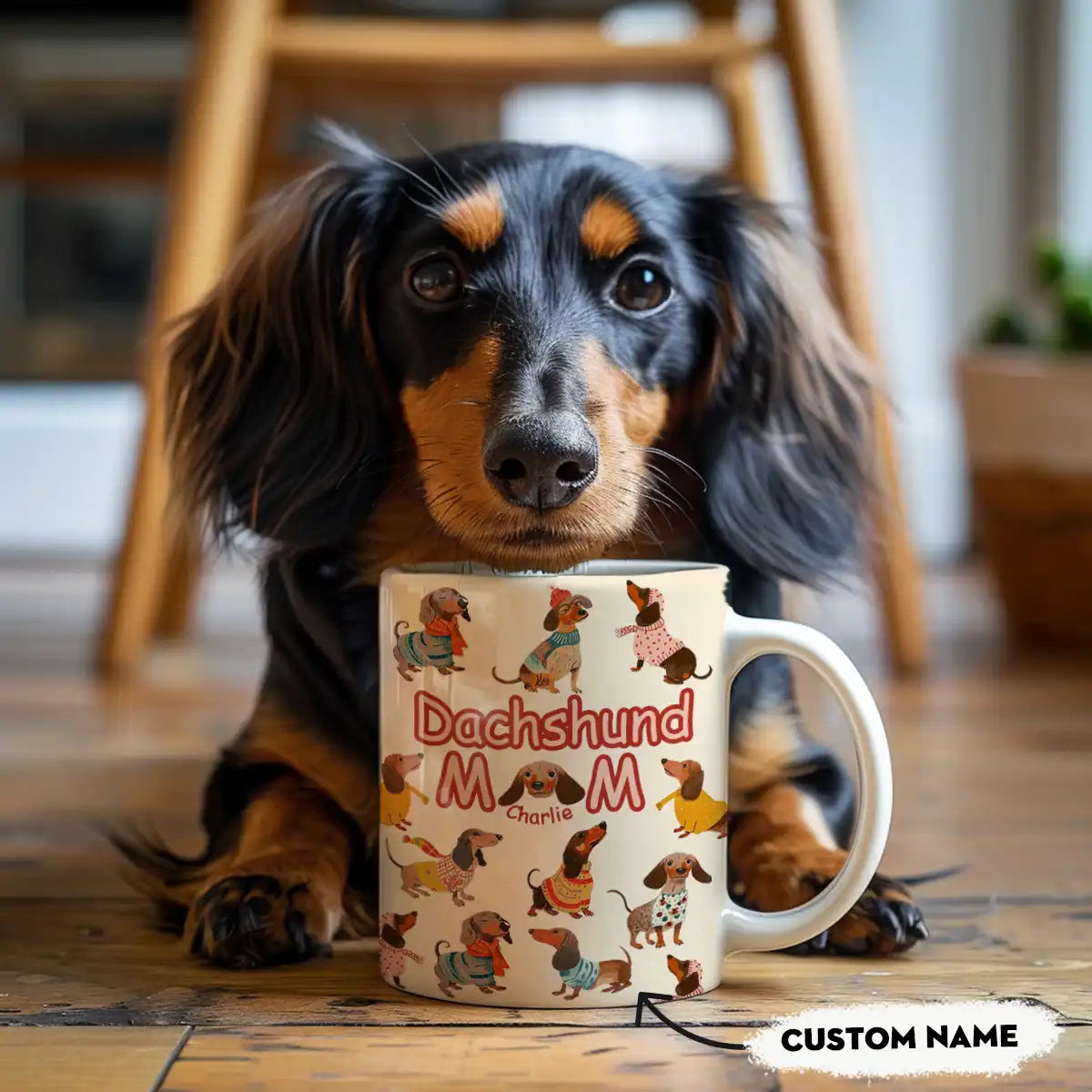 Shineful Ceramic Mug Personalize Dachshund Mom