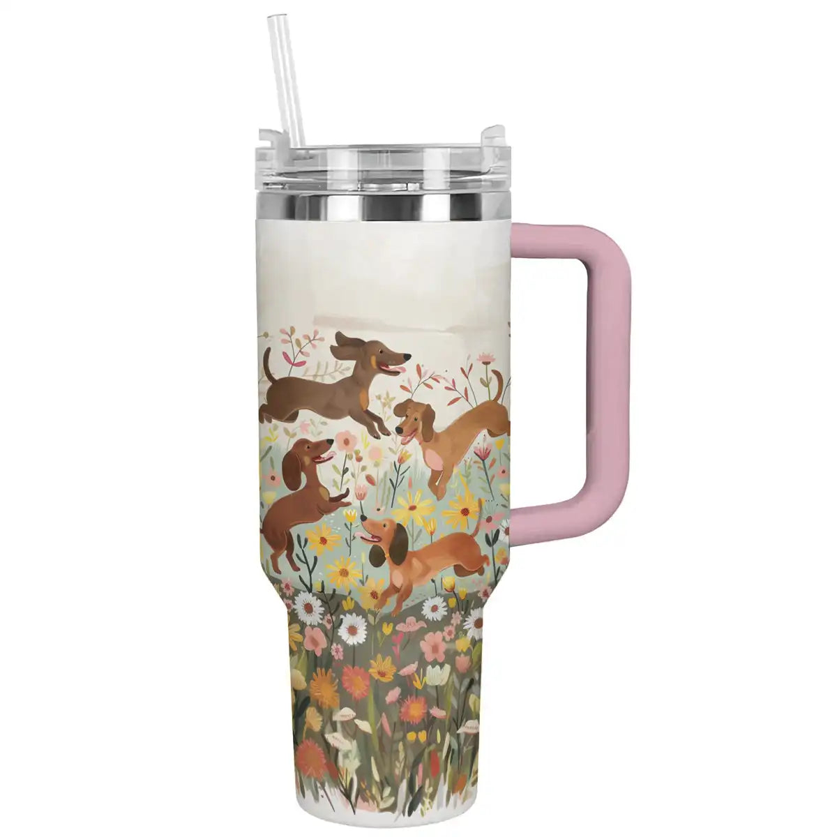 Shineful Tumbler Dachshund Floral