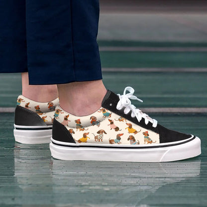 Shineful Sneakers Dachshund Fashion