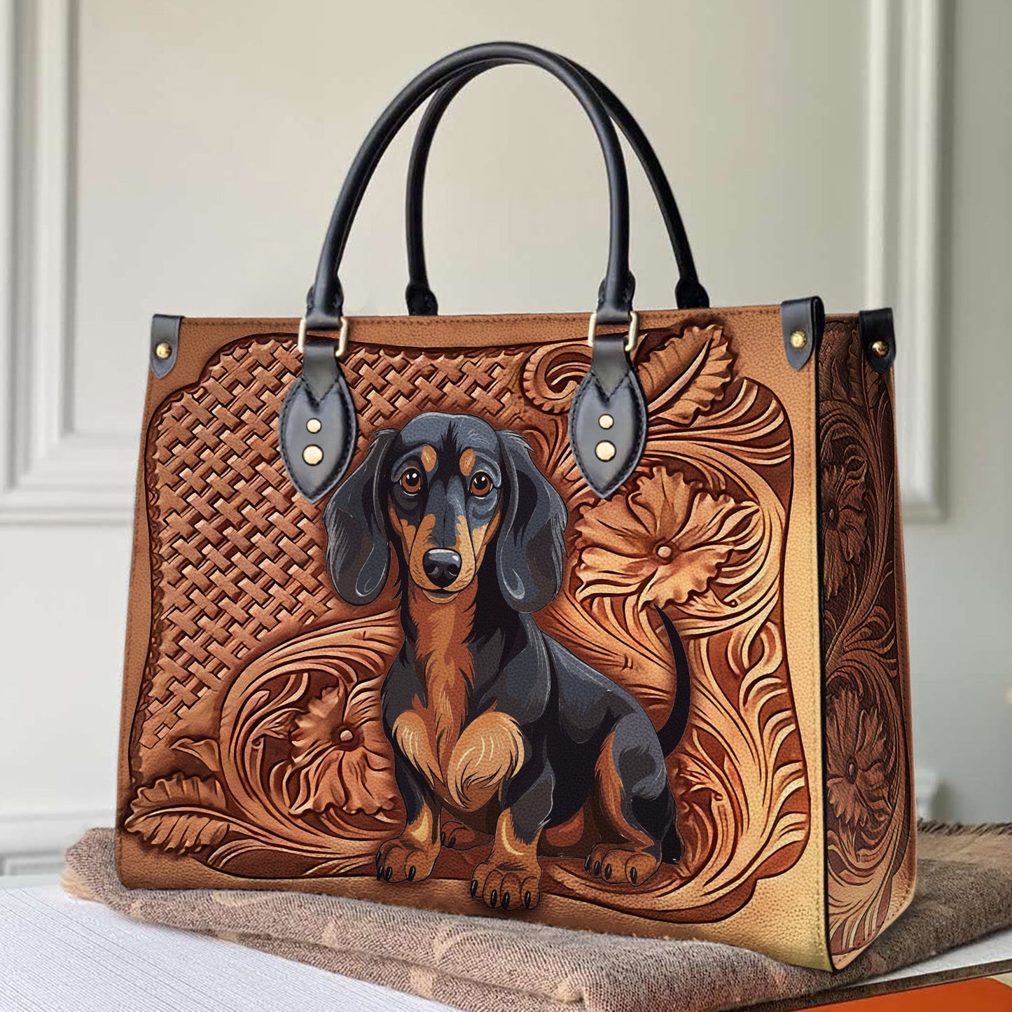 Shineful Leather Bag Dachshund Strength