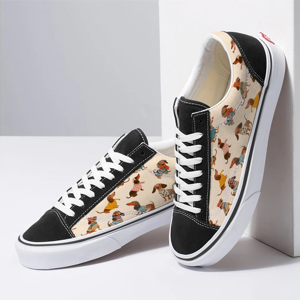 Shineful Sneakers Dachshund Fashion