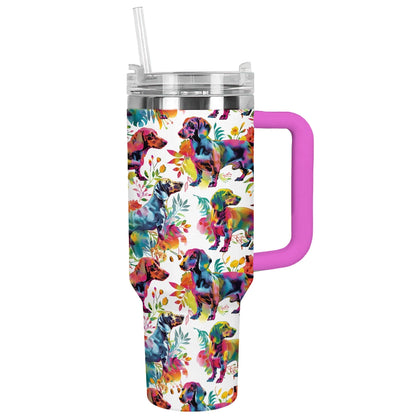 Shineful Tumbler Colorful Canine Dachshund