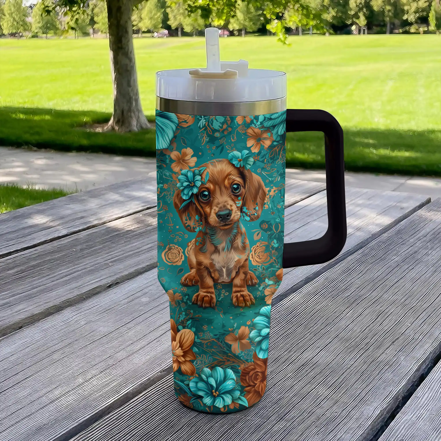 Chiot teckel Shineful Tumbler Bloom