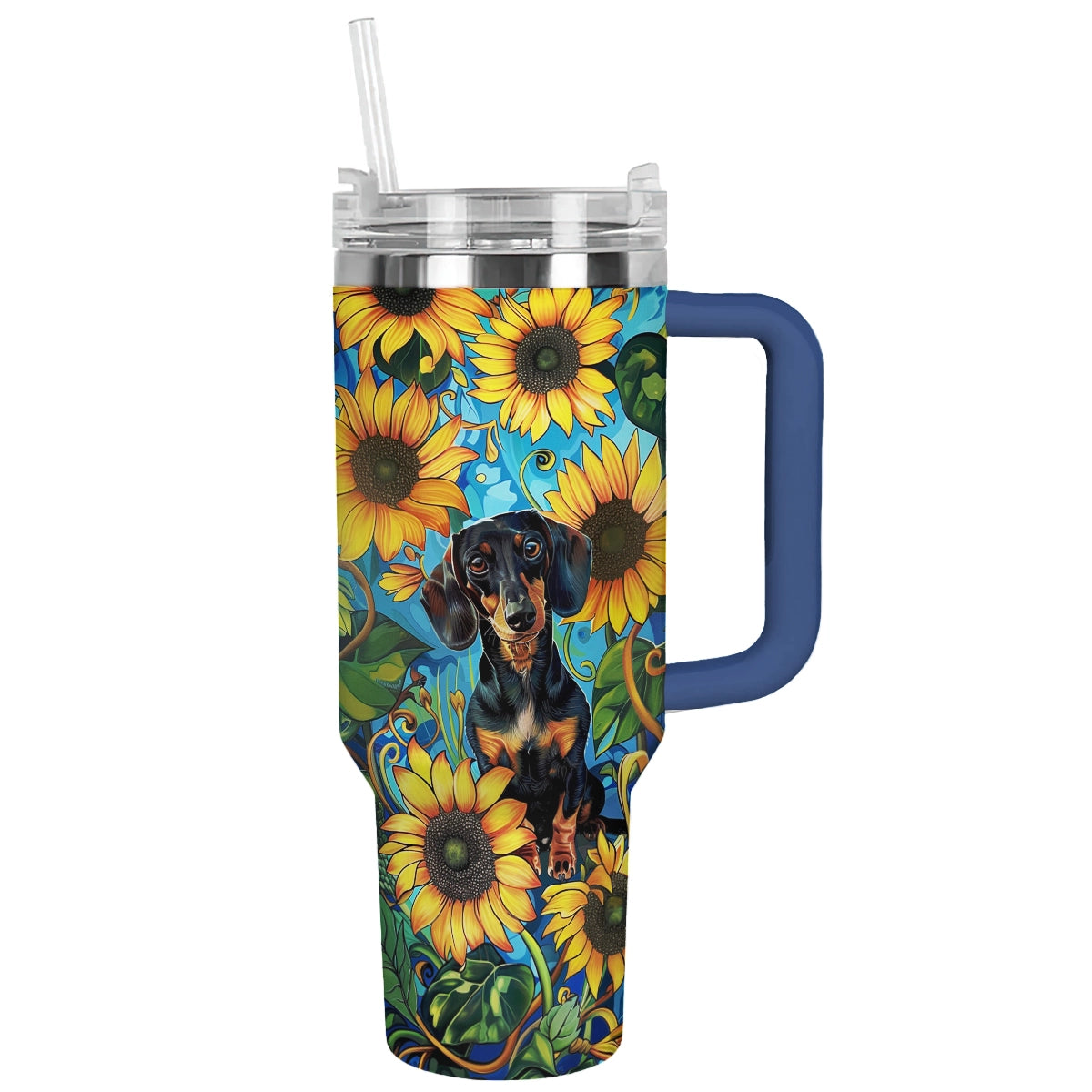 Shineful Tumbler Dachshund Blooming Bliss