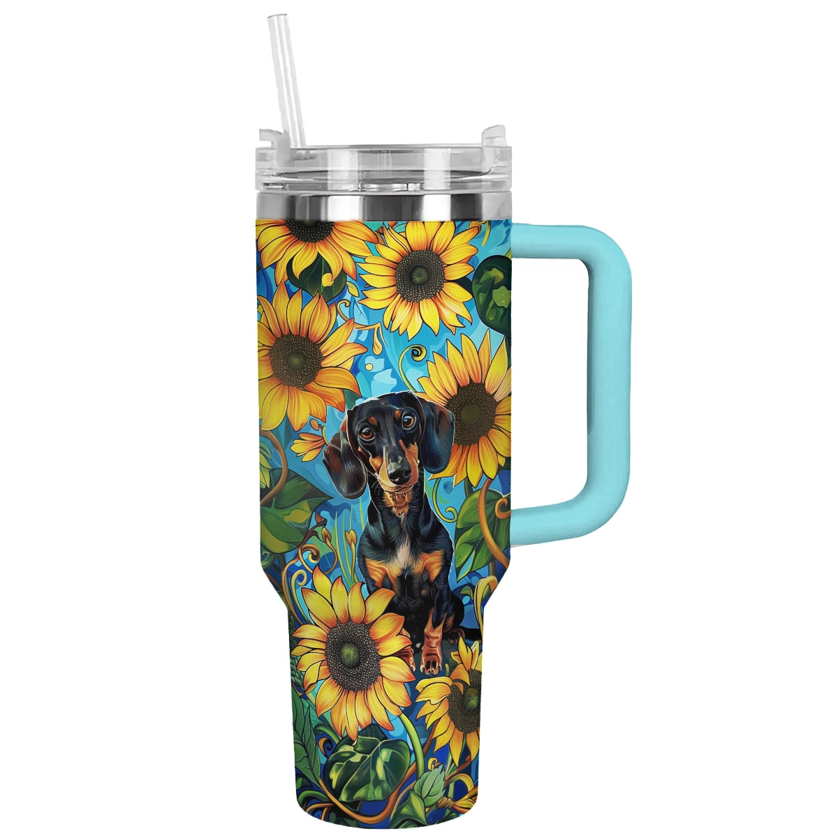 Shineful Tumbler Dachshund Blooming Bliss