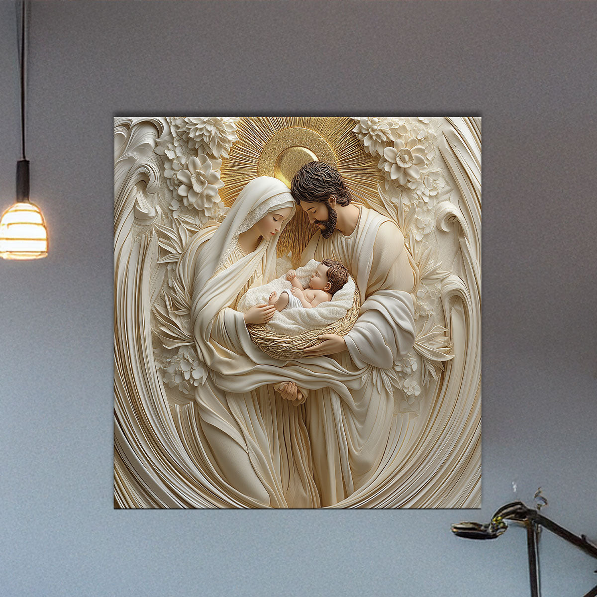 Shineful 2D Metal Sign - Holy Family