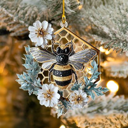 Shineful 2D Acrylic Ornament Gemstone Bee