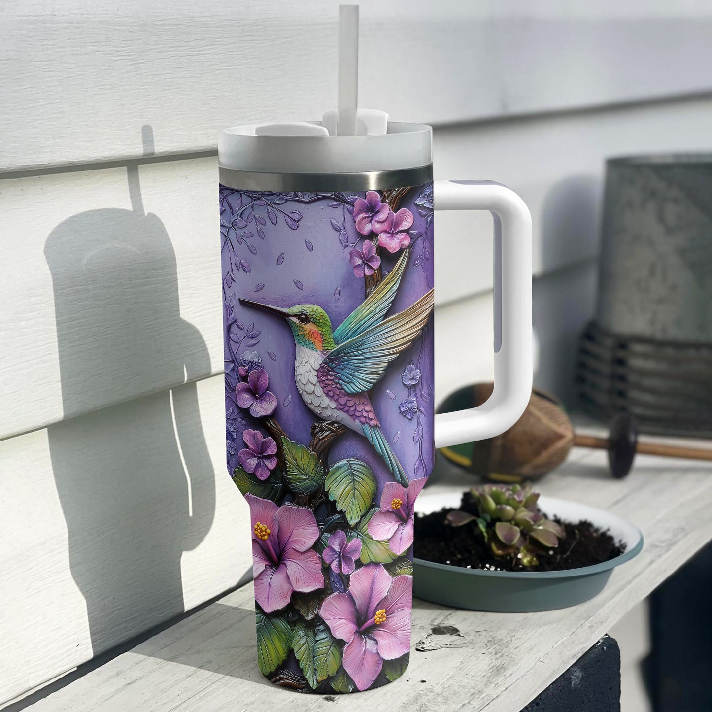 Shineful Glossy Tumbler Hummingbird Wings Of Wonder