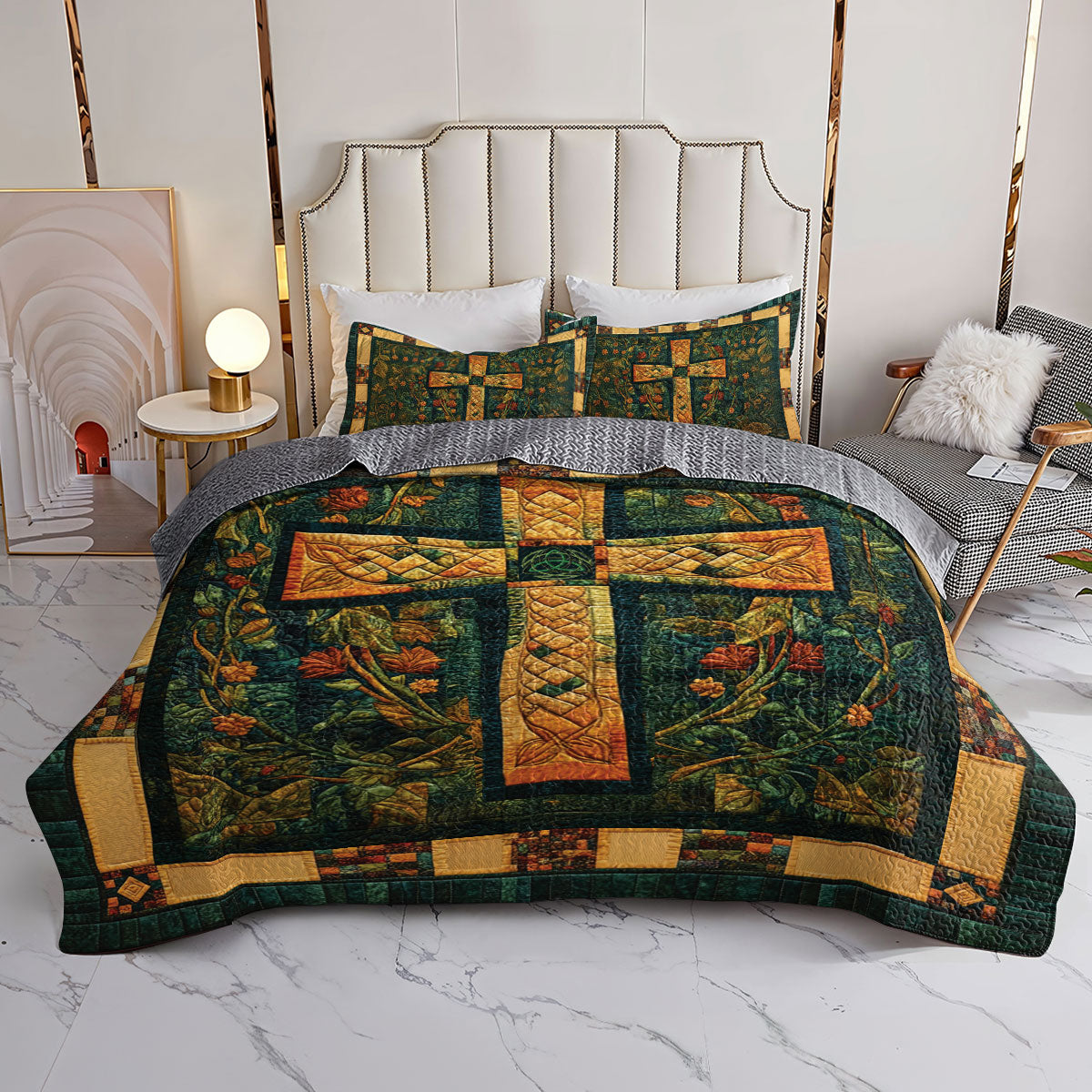 Shineful All Season Quilt 3-Piece Set Faithful Roots