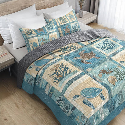 Shineful All Season Quilt 3-Piece Set - Coastal Harmony