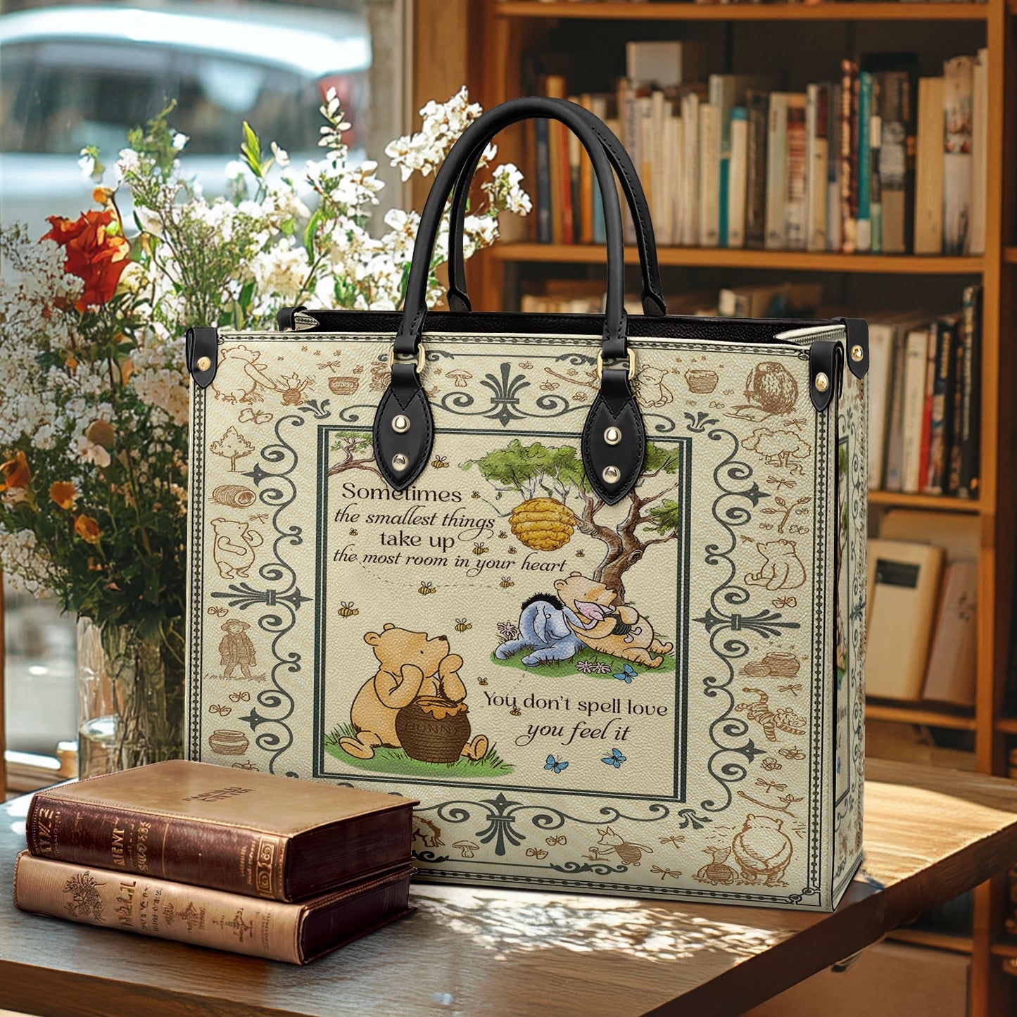 Shineful Leather Bag Winnie the Pooh Cozy