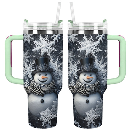 Shineful Glossy Tumbler Frosty Elegance Snowman