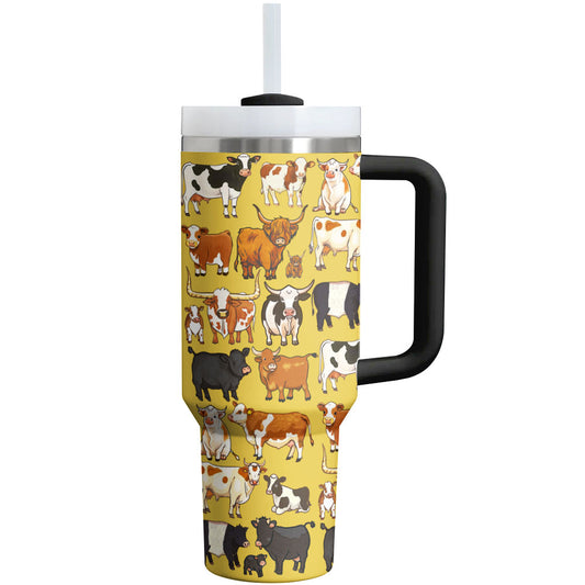 Verre à vin pour amoureux des vaches Shineful Cute Cow Crew