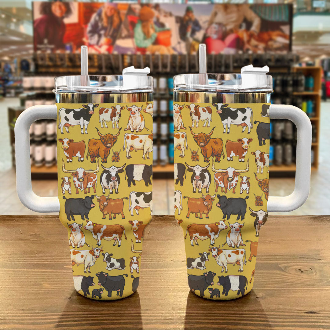 Cow Lovers Tumbler Shineful Cute Cow Crew