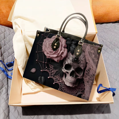 Shineful Leather Bag Dark Bloom Gothic