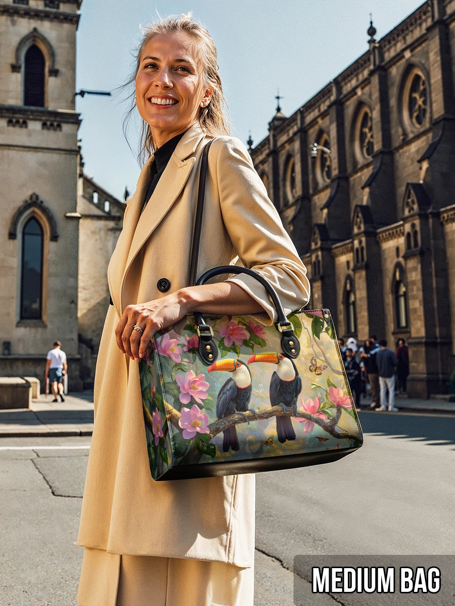 Shineful Leather Bag Tropical Toucan