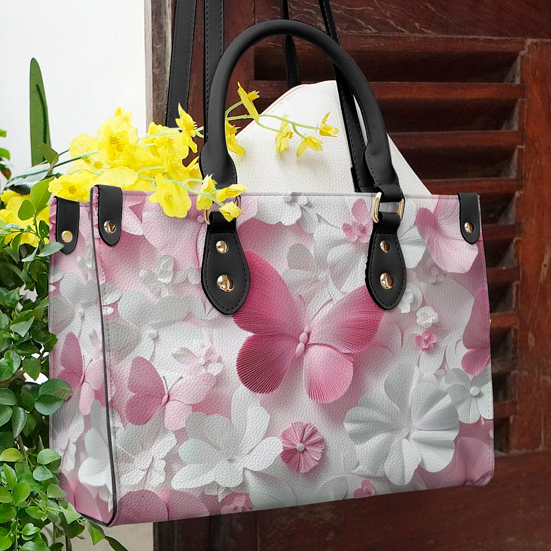 Shineful Leather Bag Butterfly Blossom Elegance