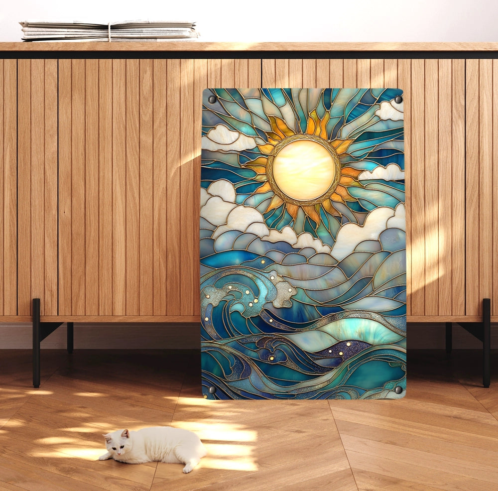 Shineful 2D Metal Sign Sunlit Sea Harmony