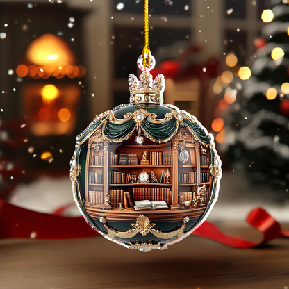 Shineful 2D Acrylic Ornament Cozy Book Nook