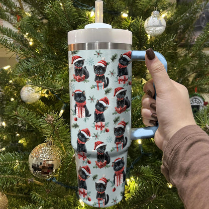 Shineful Tumbler Christmas Cat Cheer