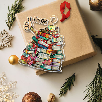 Shineful 2D Acrylic Ornament - Book Lover's Chaos