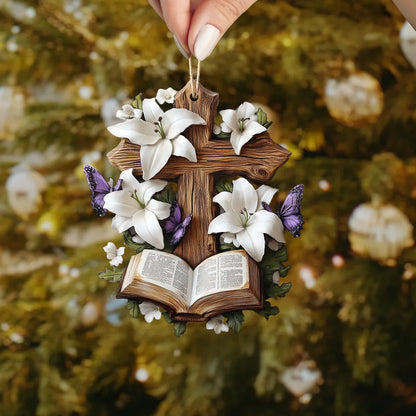 Shineful 2D Acrylic Ornament Faith & Pages