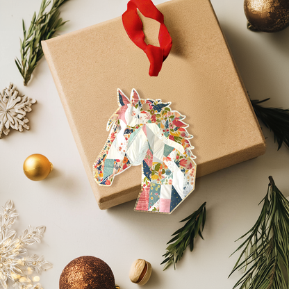 Shineful Decoration Ornament Gentle Floral Horse