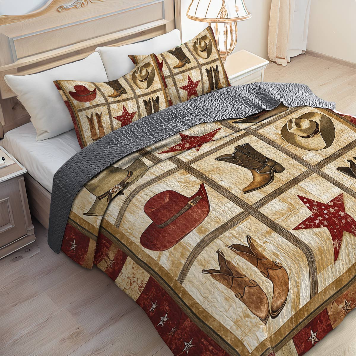 Shineful All Season Quilt 3-Piece Set - Cowboy's Gear