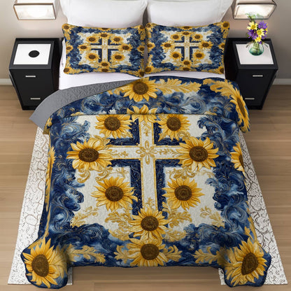 Shineful All Season Quilt 3-Piece Set Gorgeous God Love