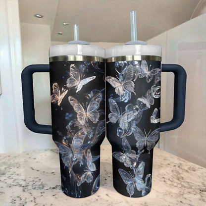 Shineful Glossy Tumbler Midnight Butterfly Glow