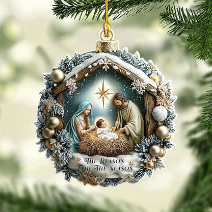 Shineful 2D Acrylic Ornament - Nativity Night’s Divine Light