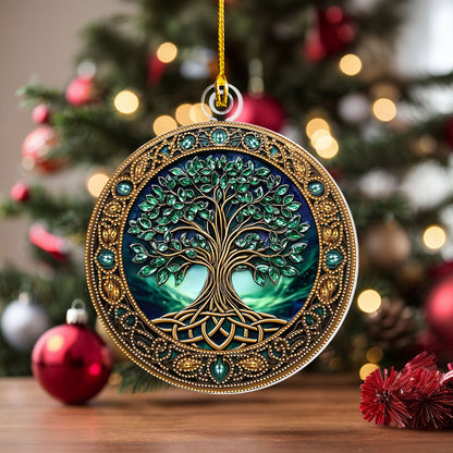 Shineful 2D Acrylic Ornament Emerald Harmony