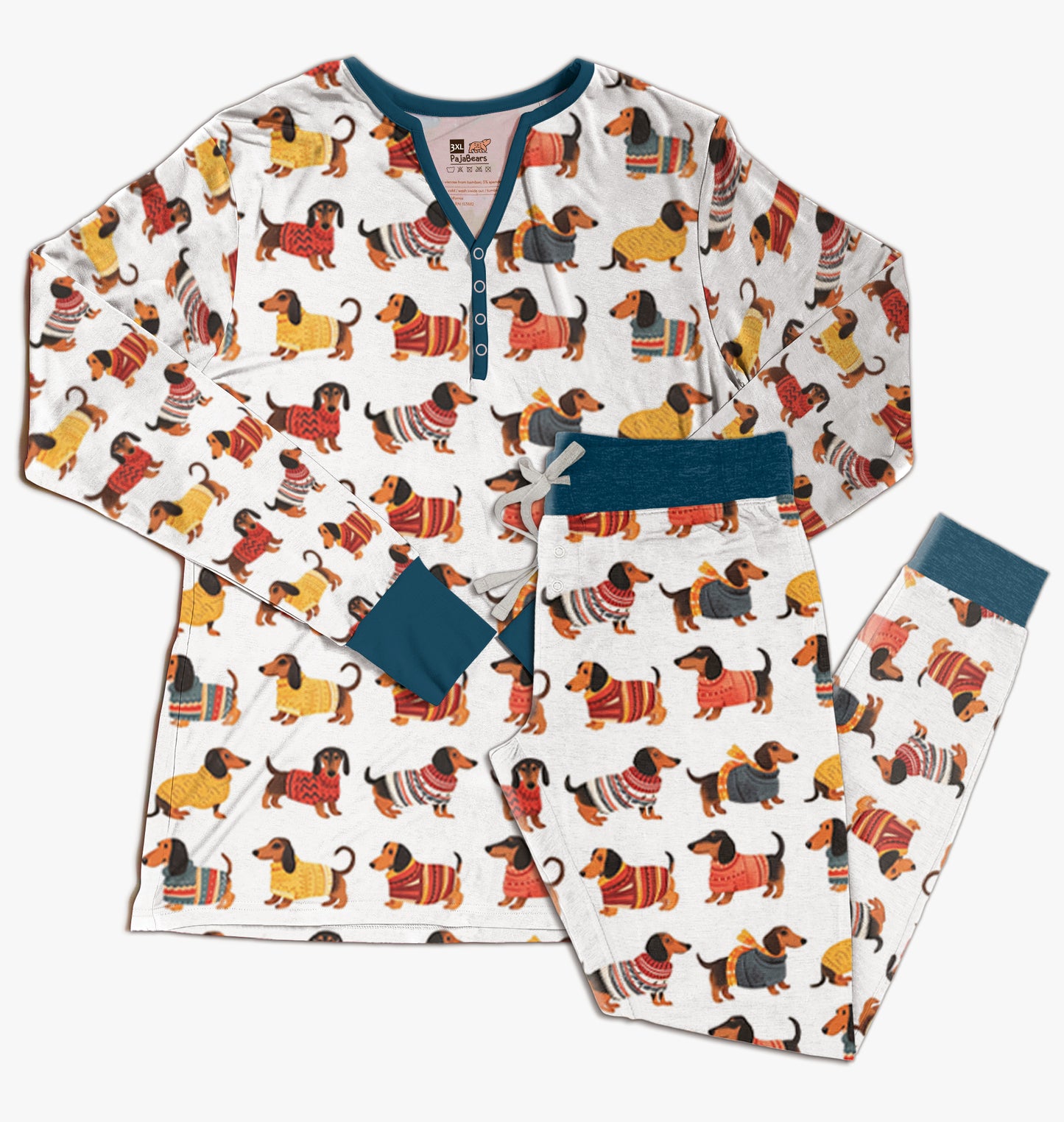 Shineful Pajama Sets Cute Dachshund