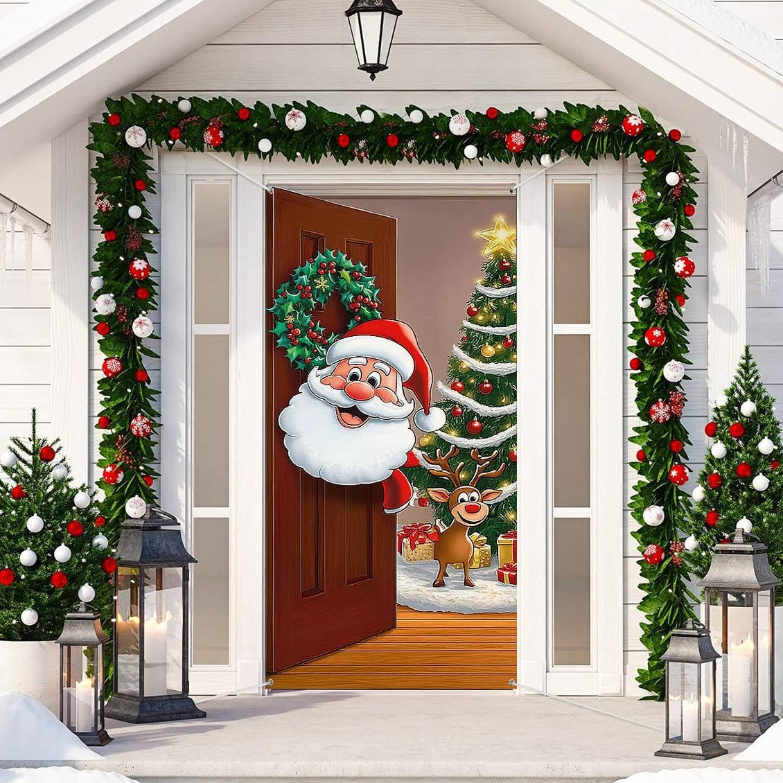 Shineful Door Cover Ho-Ho-Ho-liday