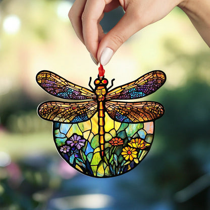 Shineful 2D Acrylic Ornament Garden Glow Dragonfly