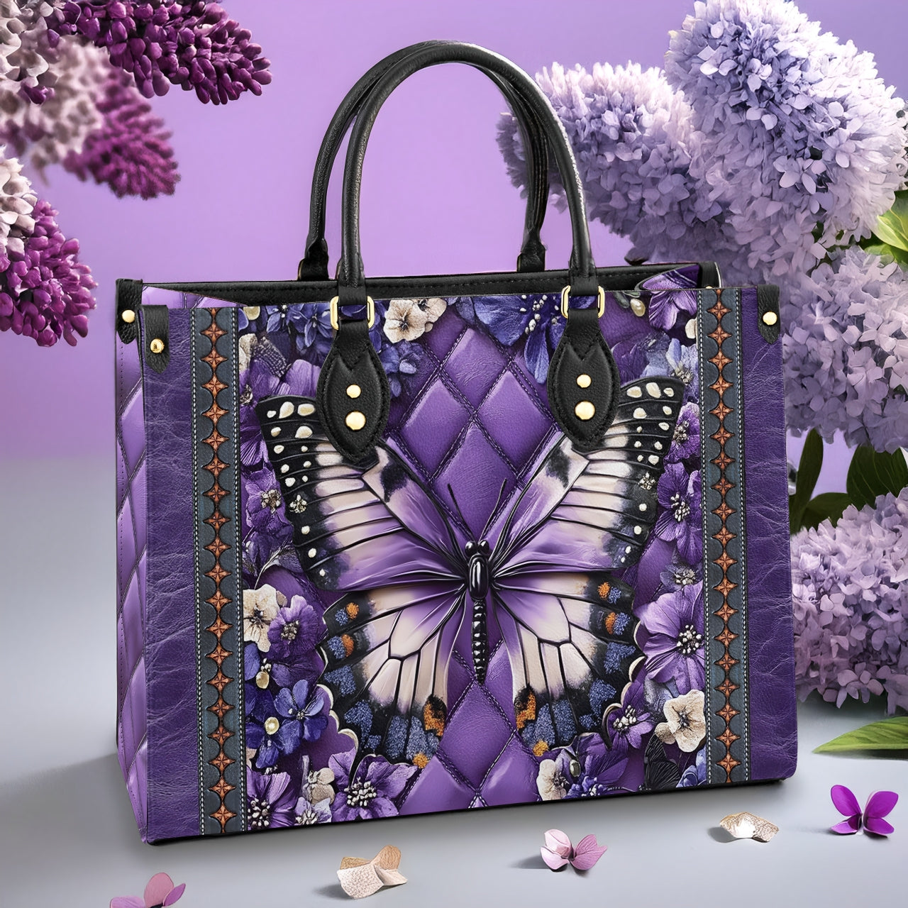 Shineful Leather Bag Violet Grace Bloom