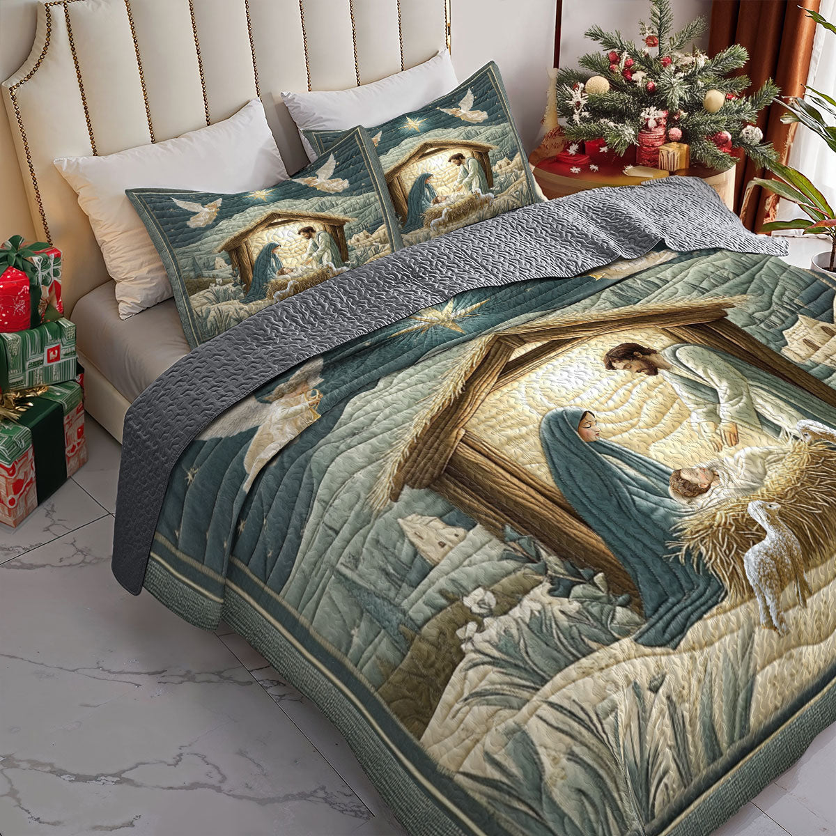 Shineful All Season Quilt 3-Piece Set - Silent Night