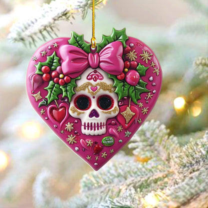 Shineful 2D Acrylic Ornament Pretty Skull