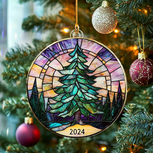 Glänzendes 2D-Acryl-Ornament „Holiday Sparkle“