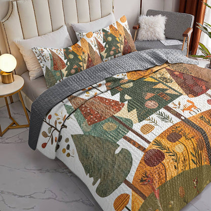 Shineful All Season Quilt 3-Piece Set - Whimsical Forest