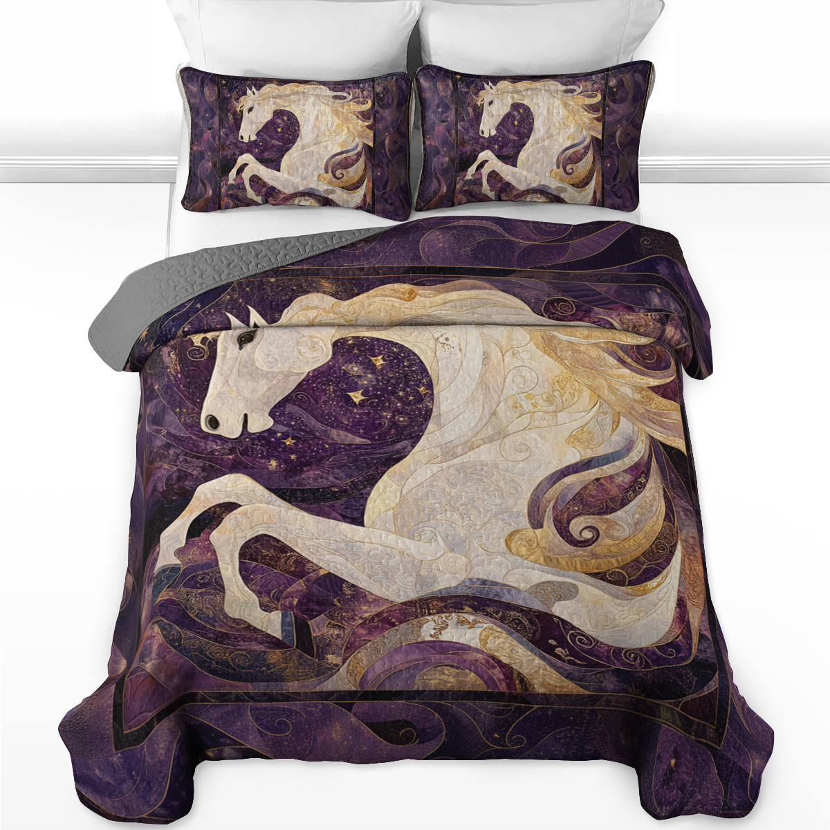 Shineful All Season Quilt 3-Piece Set - Celestial Elegance