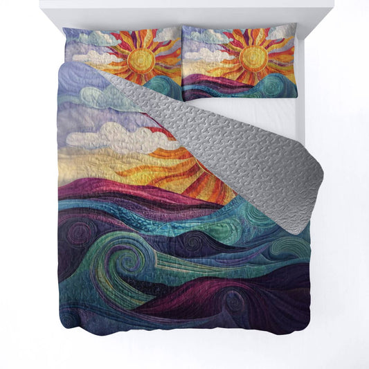 Shineful All Season Quilt 3-teiliges Set Coastal Dreams