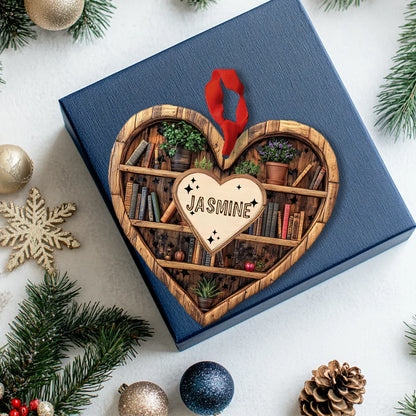 Shineful 2D Acrylic Ornament Book Lover’s Heartful Charm