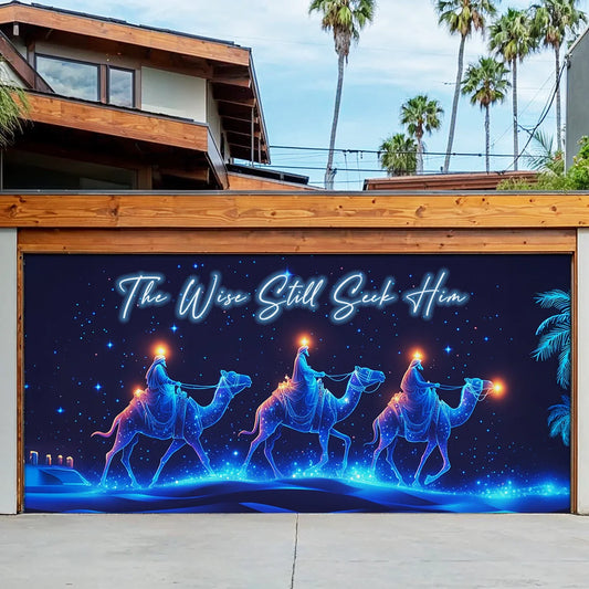 Shineful Garage Door Banner Decoration The Wise Seekers