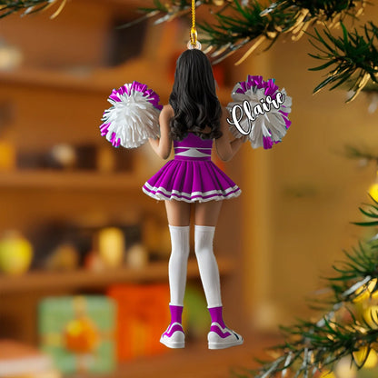 Shineful 2D Acrylic Ornament Personalized Cheerleader