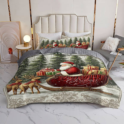 Shineful All Season Quilt 3-Piece Set Merry X-mas