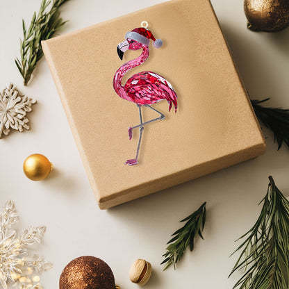 Shineful 2D Acrylic Ornament Crystal Flamingo