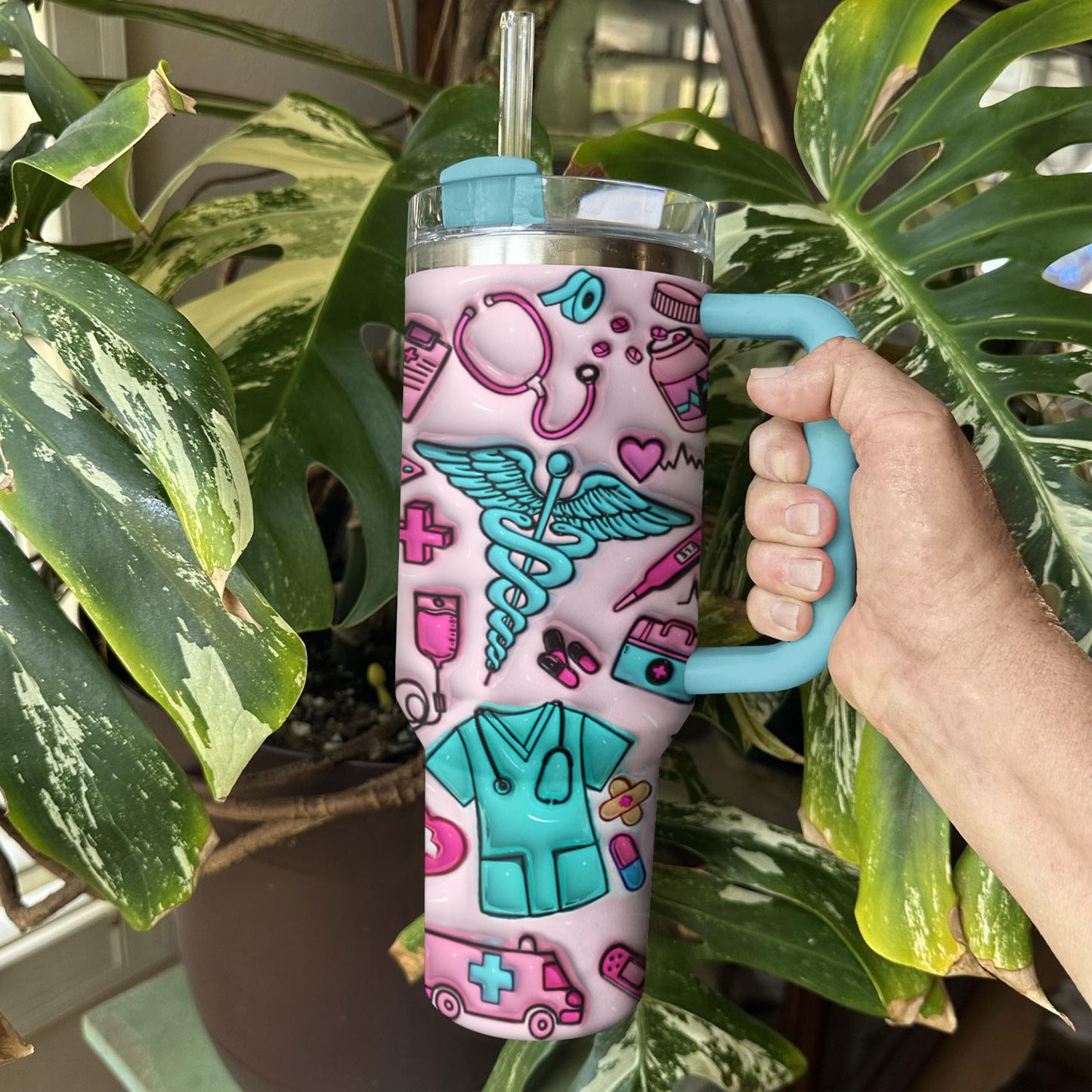 Nurse Shineful Tumbler Scrubs Sipper