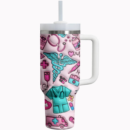 Nurse Shineful Tumbler Scrubs Sipper