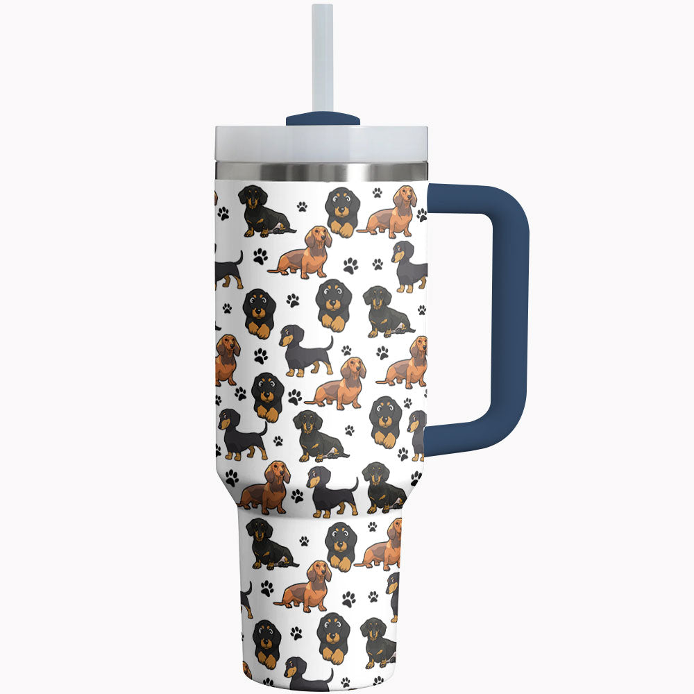 Dachshund Tumbler Shineful Dashing Dachshunds